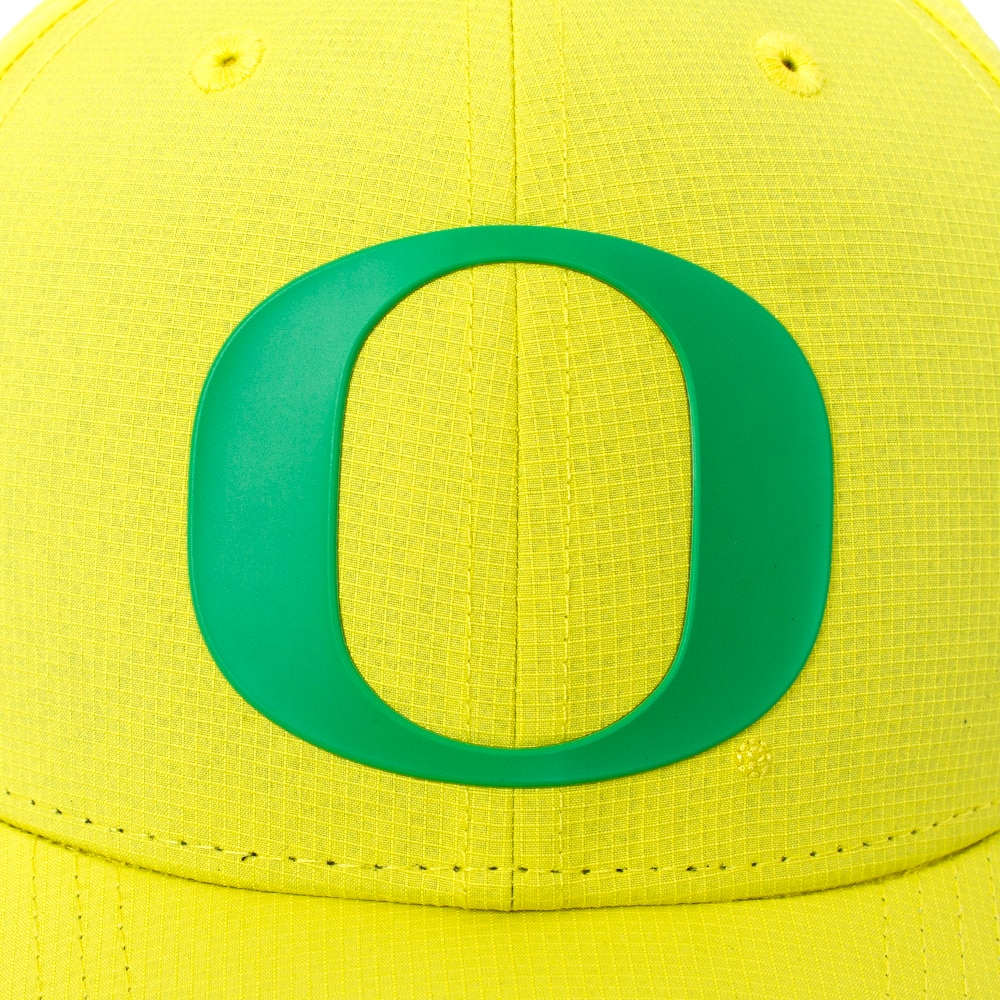 Classic Oregon O, Nike, Yellow, Curved Bill, Performance/Dri-FIT, Accessories, Unisex, Ripstop, UV Protection, Adjustable, Hat, 882524